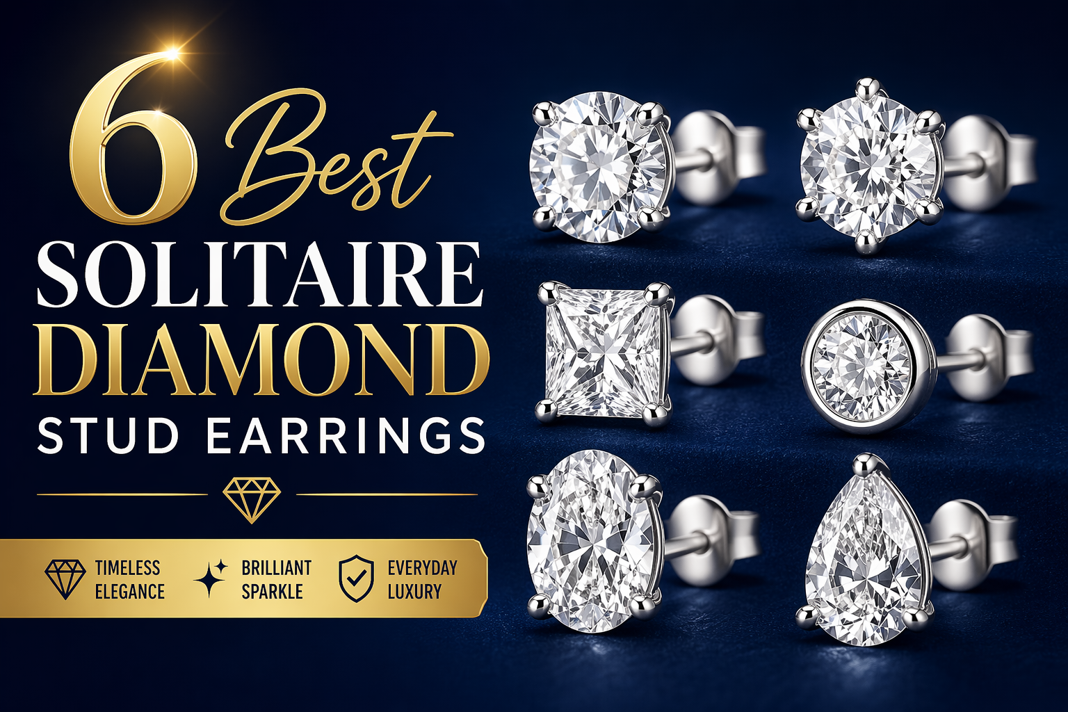 6 Best Solitaire Diamond Stud Earrings